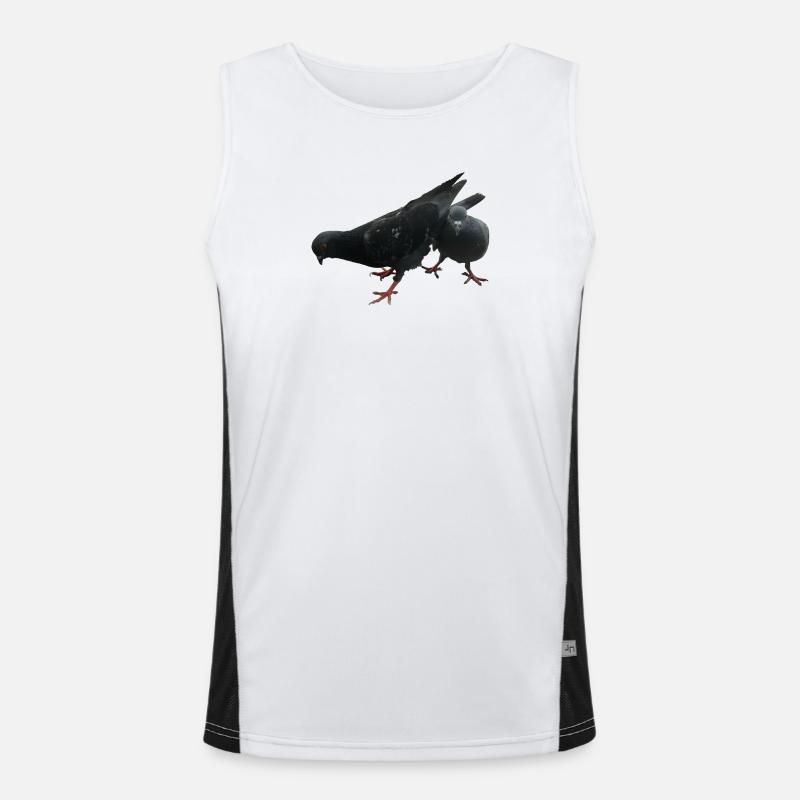 Tauben Funktionelles Kontrast-Tank Top für Männer 