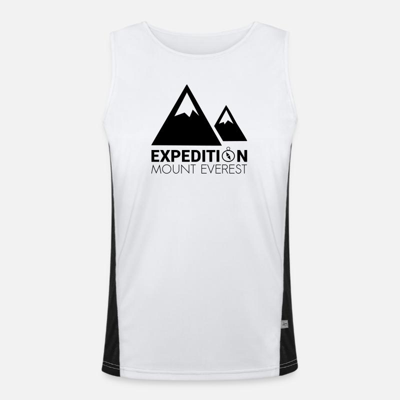 Expedition Mount Everest Funktionelles Kontrast-Tank Top für Männer 