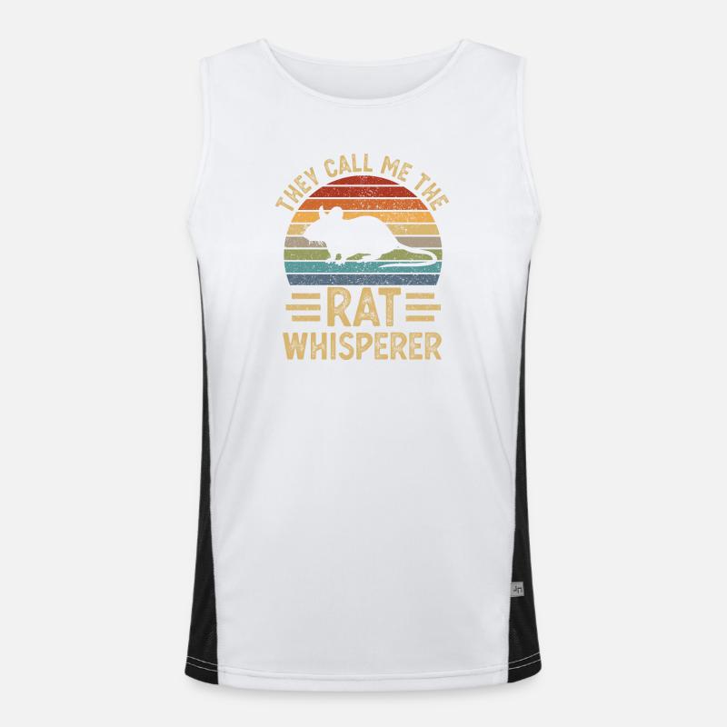 Ratte Ratten Funktionelles Kontrast-Tank Top für Männer 