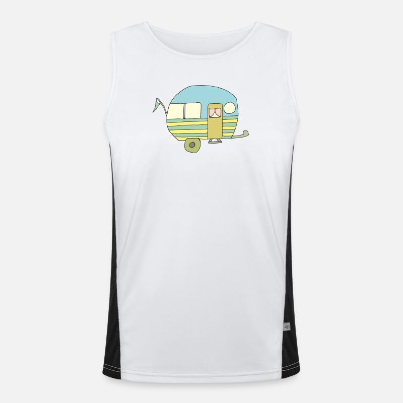 caravan Men's Functional Contrast Tank Top 