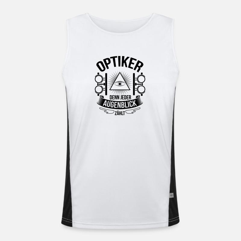 Optiker Geschenkideen Funktionelles Kontrast-Tank Top für Männer 