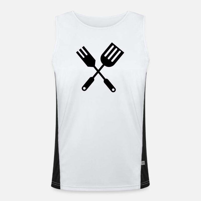 BBQ Küchenbesteck Funktionelles Kontrast-Tank Top für Männer 