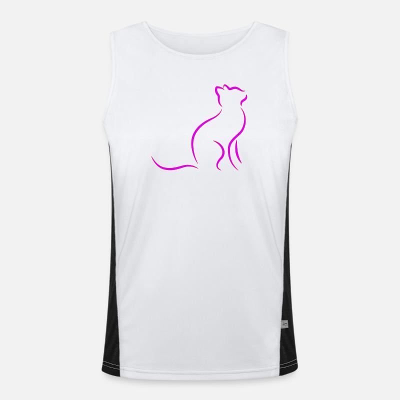 cat Men's Functional Contrast Tank Top 