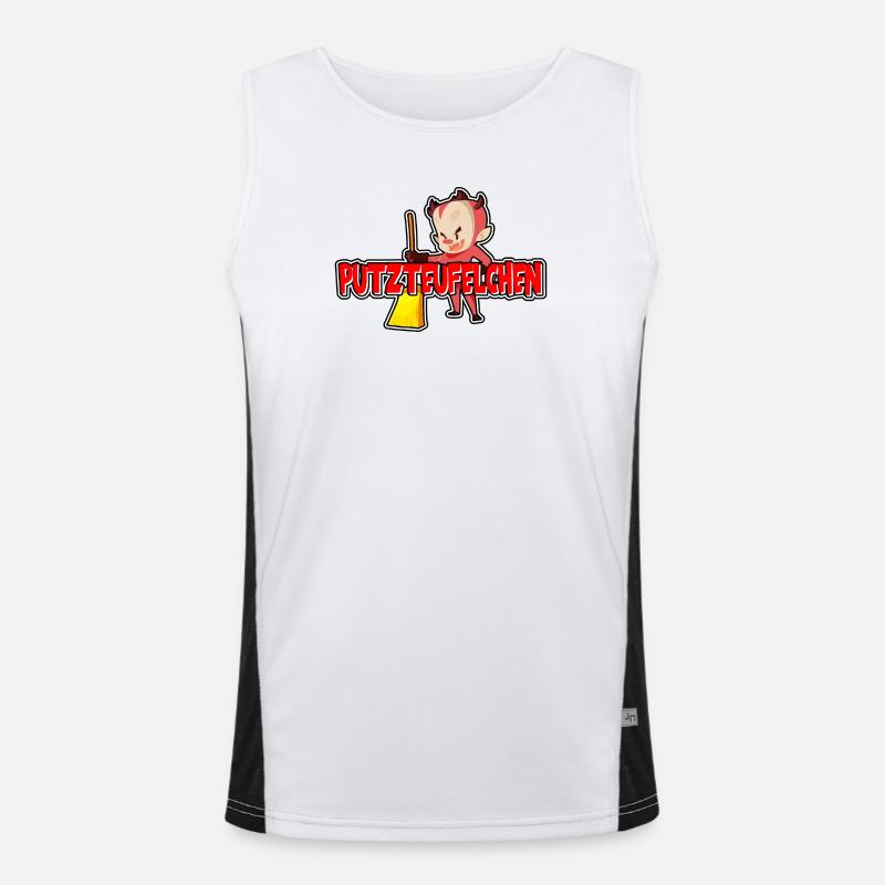 Putzteufelchen Funktionelles Kontrast-Tank Top für Männer 