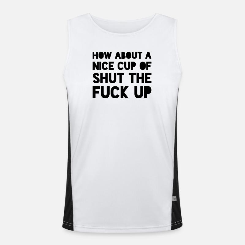 Funny Sarcastic Statement Men's Functional Contrast Tank Top 
