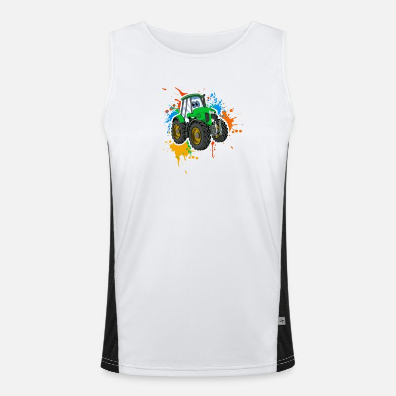 Traktor Funktionelles Kontrast-Tank Top für Männer 