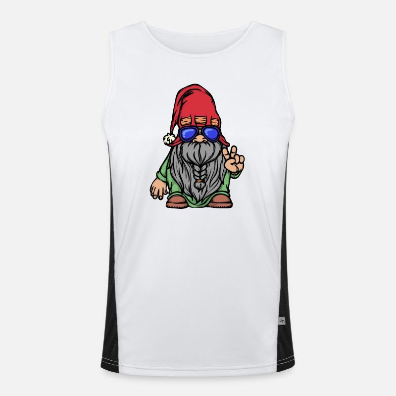 Bart Vollbart Gesichtsbehaarung Bartfrisur Funktionelles Kontrast-Tank Top für Männer 