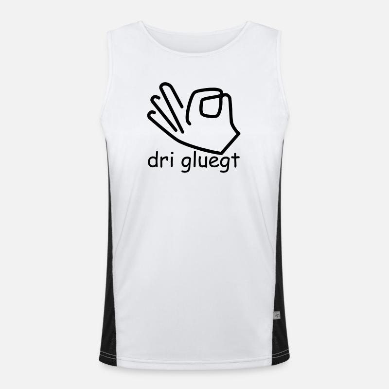 dri gluegt Funktionelles Kontrast-Tank Top für Männer 