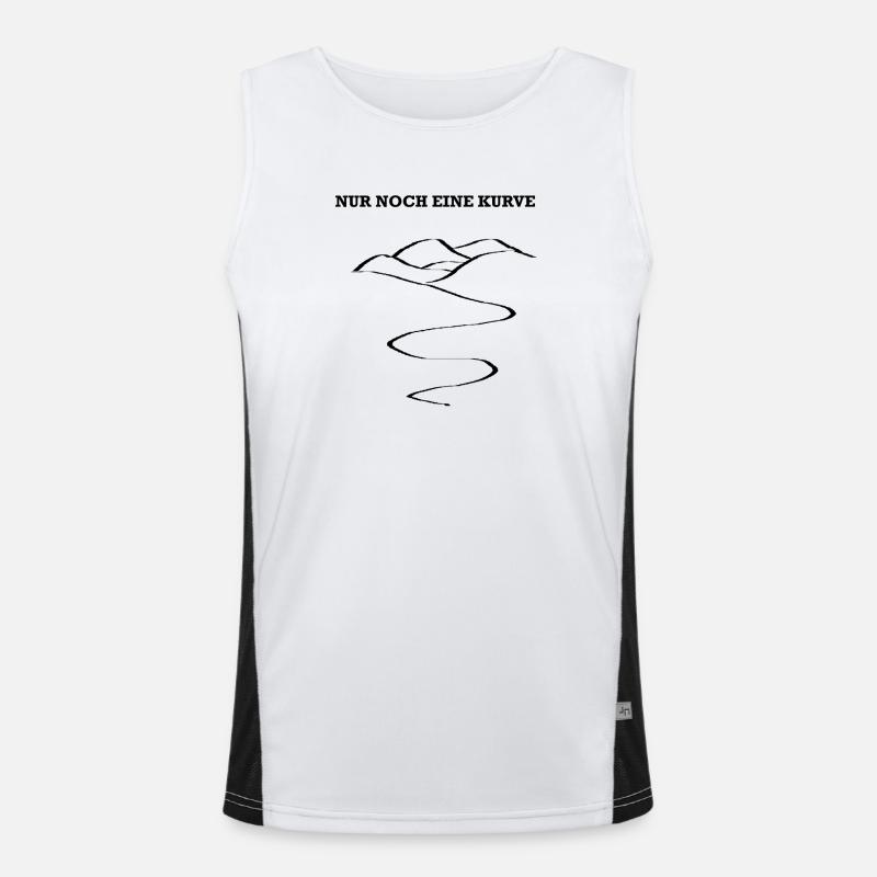Nur noch eine Kurve Funktionelles Kontrast-Tank Top für Männer 