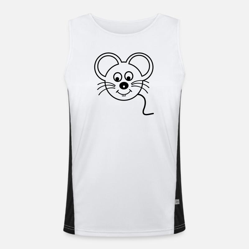 Maus Funktionelles Kontrast-Tank Top für Männer 