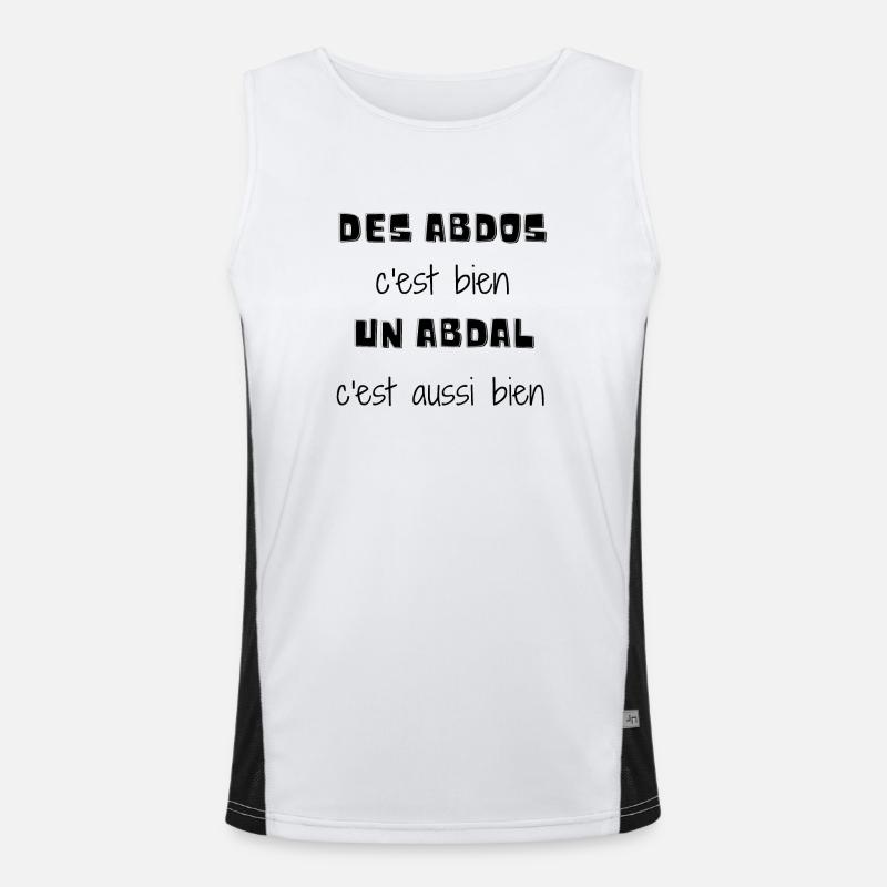 abdos,abdal Débardeur respirant contrasté Homme 