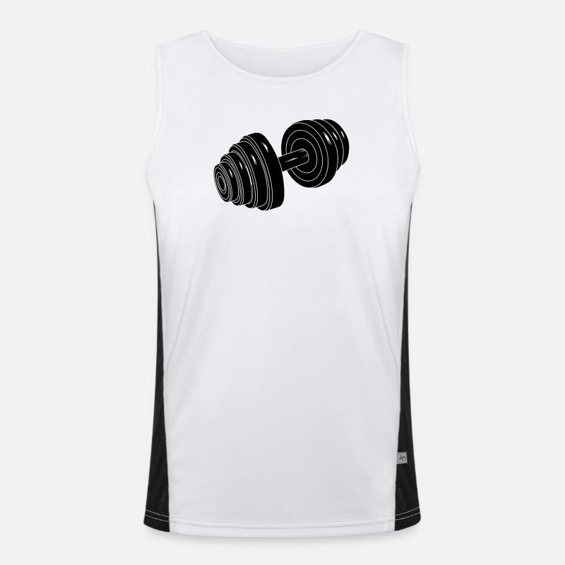 Dumbel Gym Gewicht Funktionelles Kontrast-Tank Top für Männer 