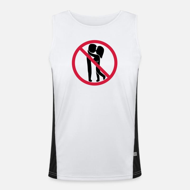 Signe interdit de baiser Débardeur respirant contrasté Homme 