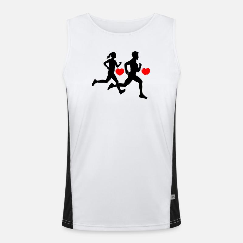 Running together Men's Functional Contrast Tank Top 