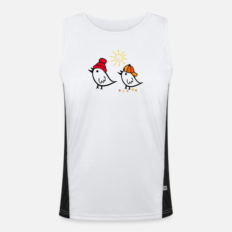 Spring, Sun, Sparrow Men's Functional Contrast Tank Top 