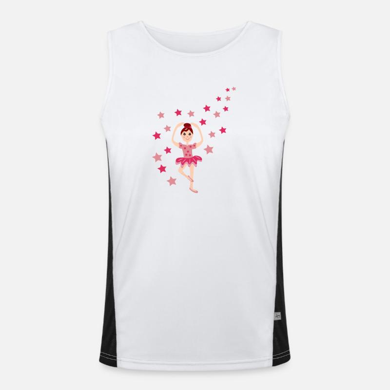 Classical dancer Men's Functional Contrast Tank Top 