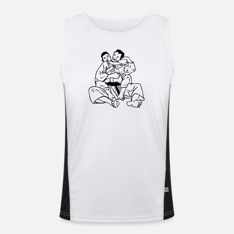 Jiujitsu neck clamp Men's Functional Contrast Tank Top 