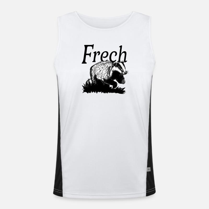 Frechdachs Funktionelles Kontrast-Tank Top für Männer 