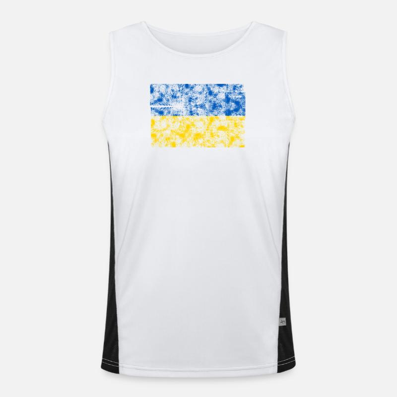 Ukraine Funktionelles Kontrast-Tank Top für Männer 