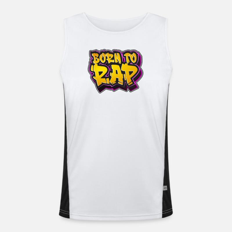 Born to rap Men's Functional Contrast Tank Top 
