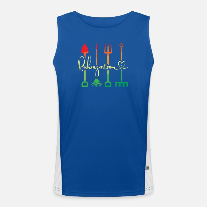 Rechenzentrum Gärtner Garten Funktionelles Kontrast-Tank Top für Männer 