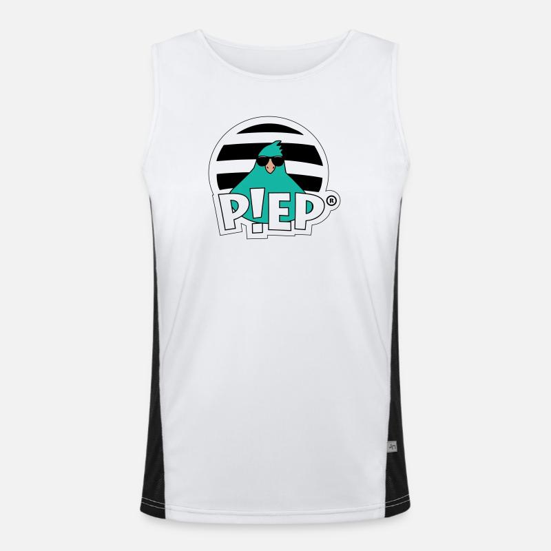 PIEP Türsteher Vogel "Ben" Funktionelles Kontrast-Tank Top für Männer 