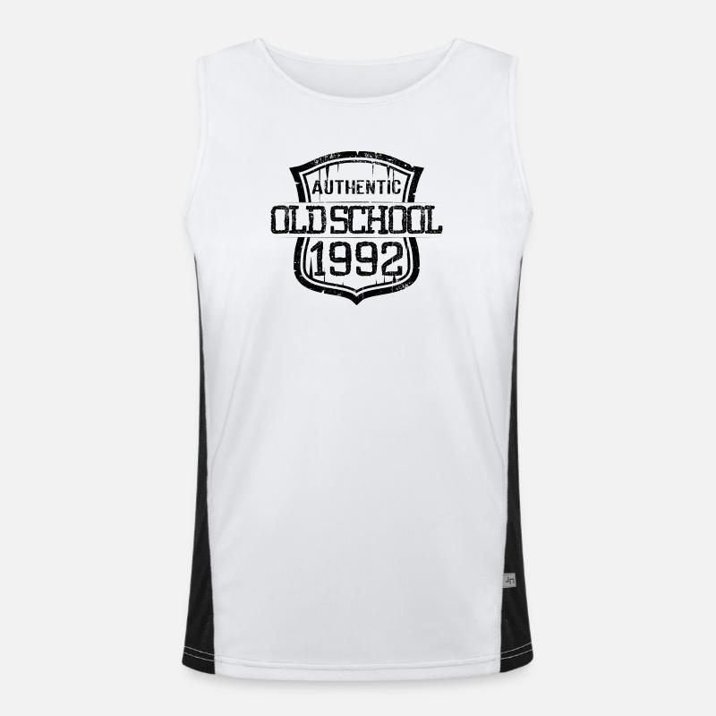 Ancienne école authentique 1992 Débardeur respirant contrasté Homme 