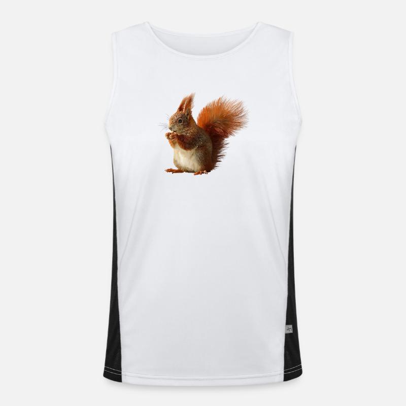 Eichhörnchen Funktionelles Kontrast-Tank Top für Männer 