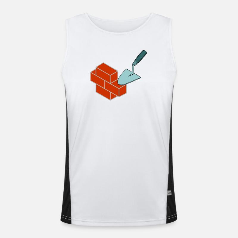 Bricklayer stones Men's Functional Contrast Tank Top 