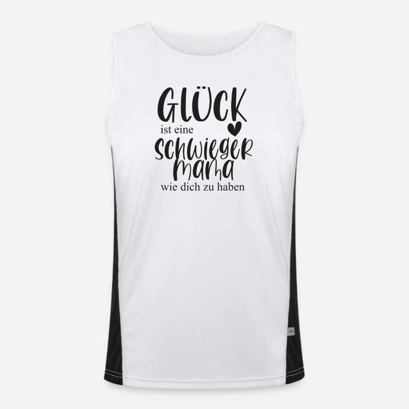 Schwiegermama Schwiegermutter Geschenk Danke Funktionelles Kontrast-Tank Top für Männer 
