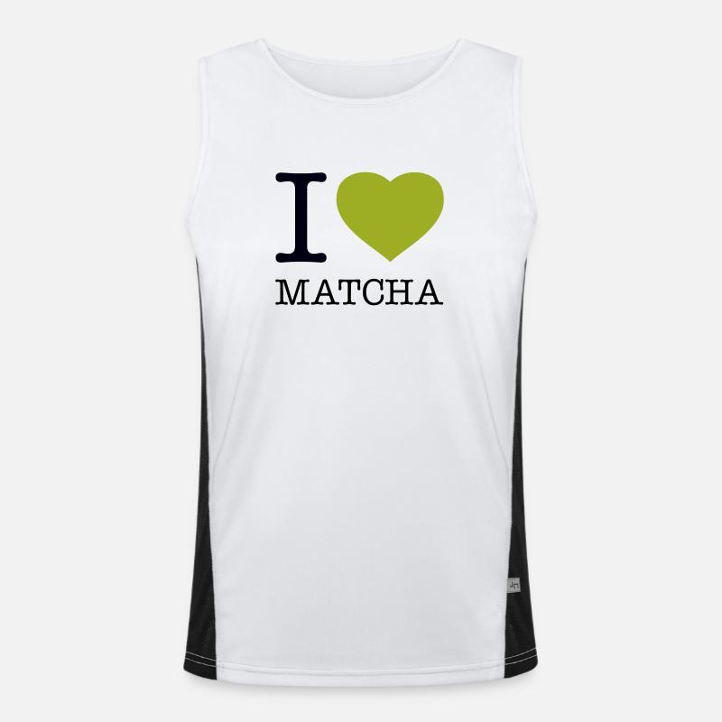 I LOVE MATCHA Men's Functional Contrast Tank Top 