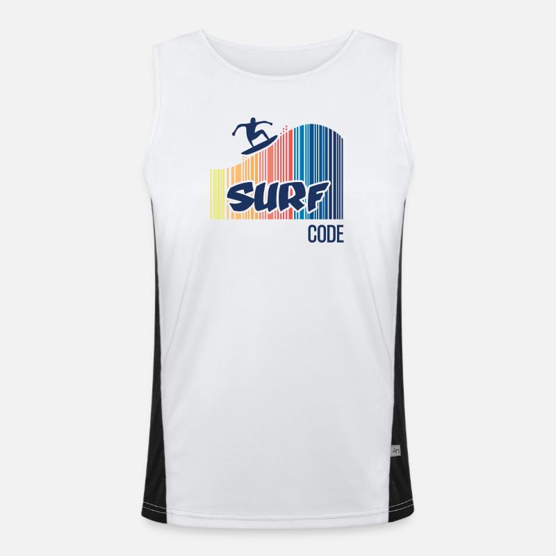 Surfcode Funktionelles Kontrast-Tank Top für Männer 