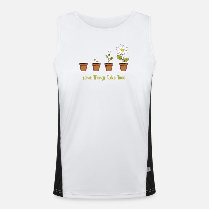 Zeit Funktionelles Kontrast-Tank Top für Männer 