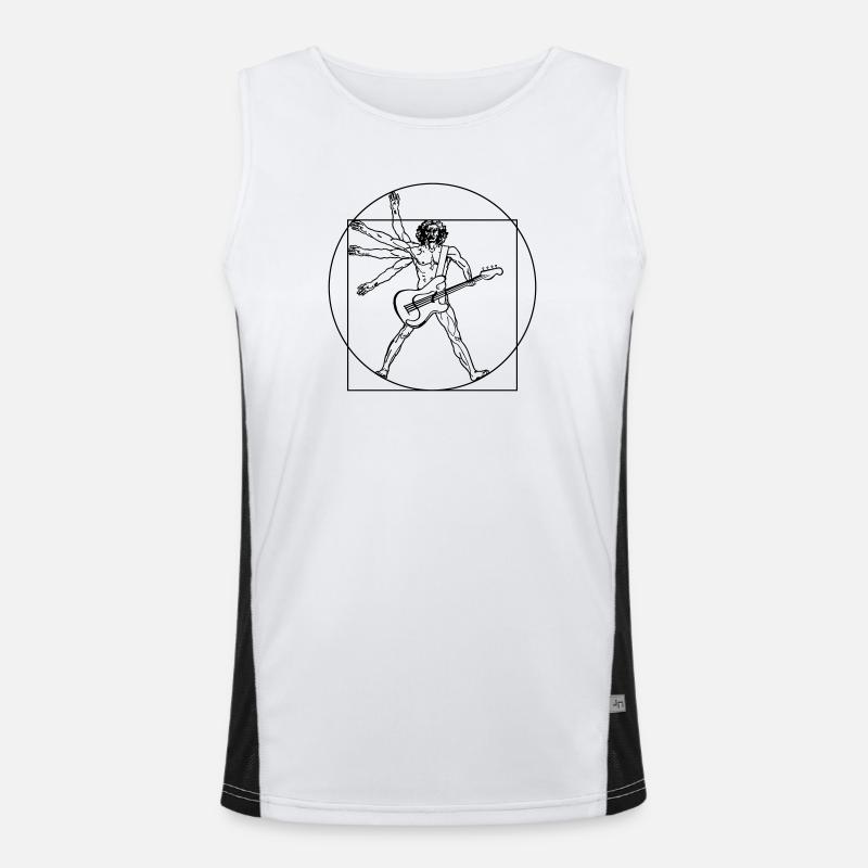 Sparvinci rock Men's Functional Contrast Tank Top 