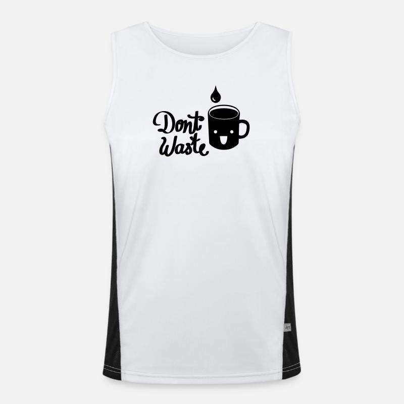 Don`t waste Water Funktionelles Kontrast-Tank Top für Männer 