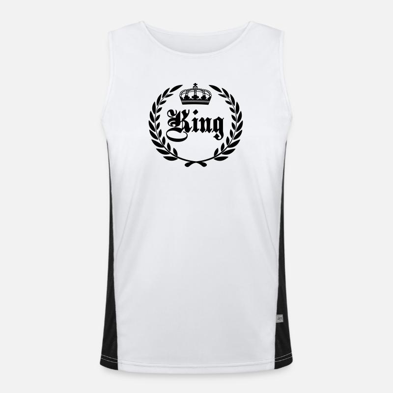 König Funktionelles Kontrast-Tank Top für Männer 