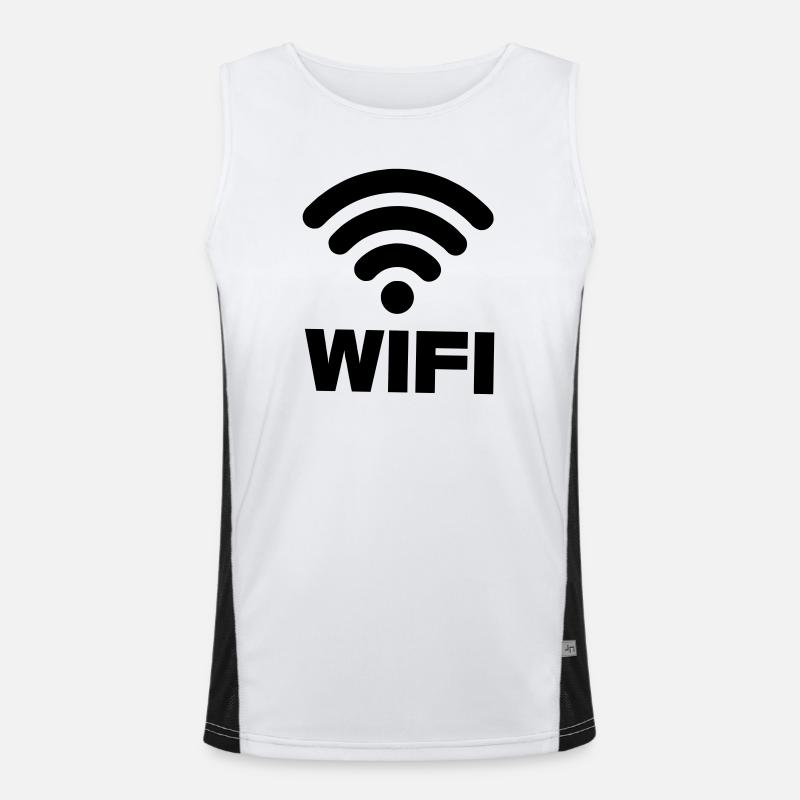 WIFI connection Men's Functional Contrast Tank Top 