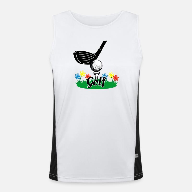 Bâton de golf Débardeur respirant contrasté Homme 