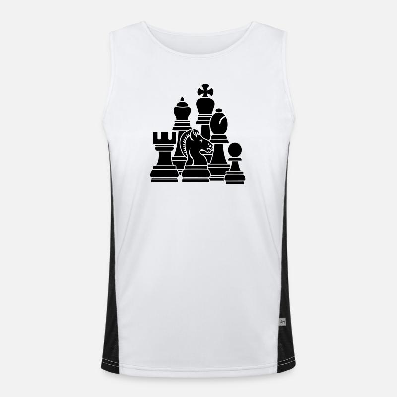 Pièces d’échecs Débardeur respirant contrasté Homme 