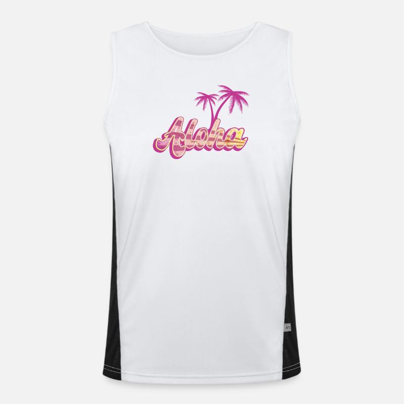 Aloha Palm Débardeur respirant contrasté Homme 