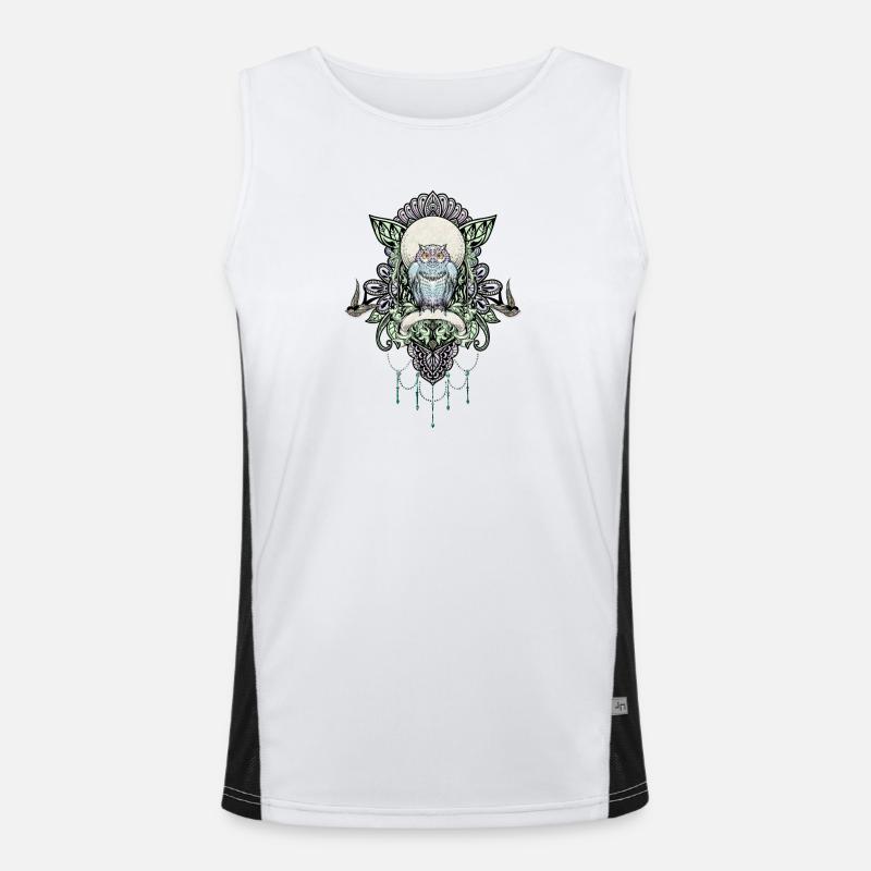 Mignon hibou décoratif Débardeur respirant contrasté Homme 