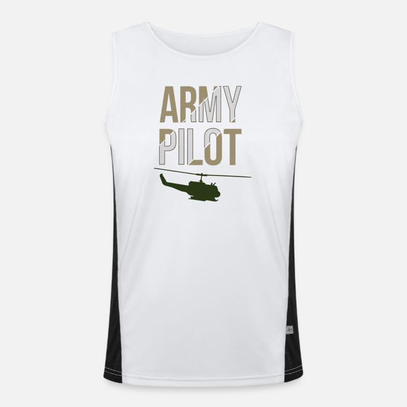 Armee Pilot Funktionelles Kontrast-Tank Top für Männer 