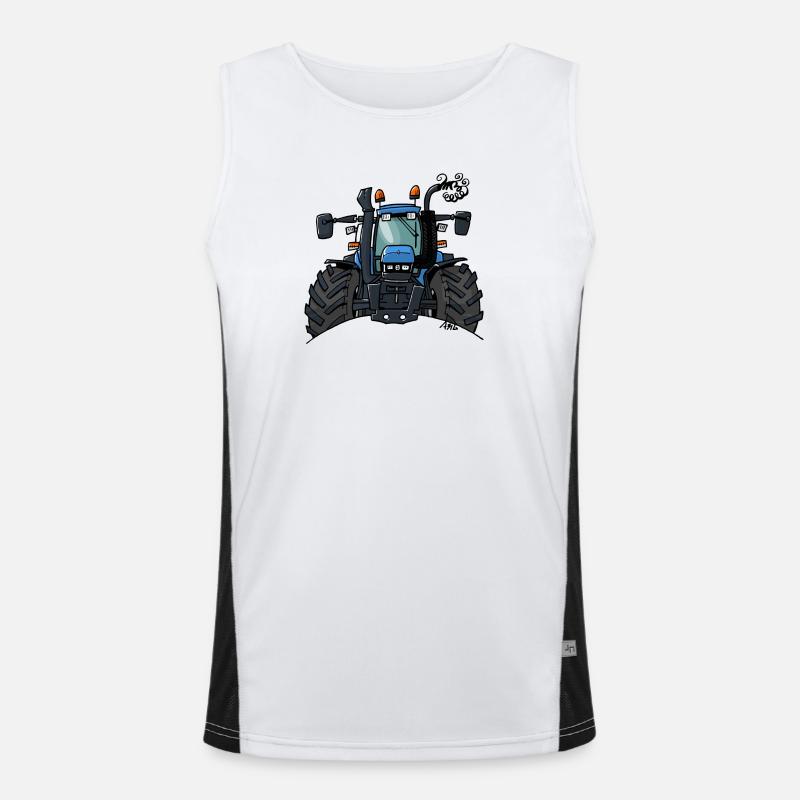 0448 BlueTraktor TS115 Funktionelles Kontrast-Tank Top für Männer 