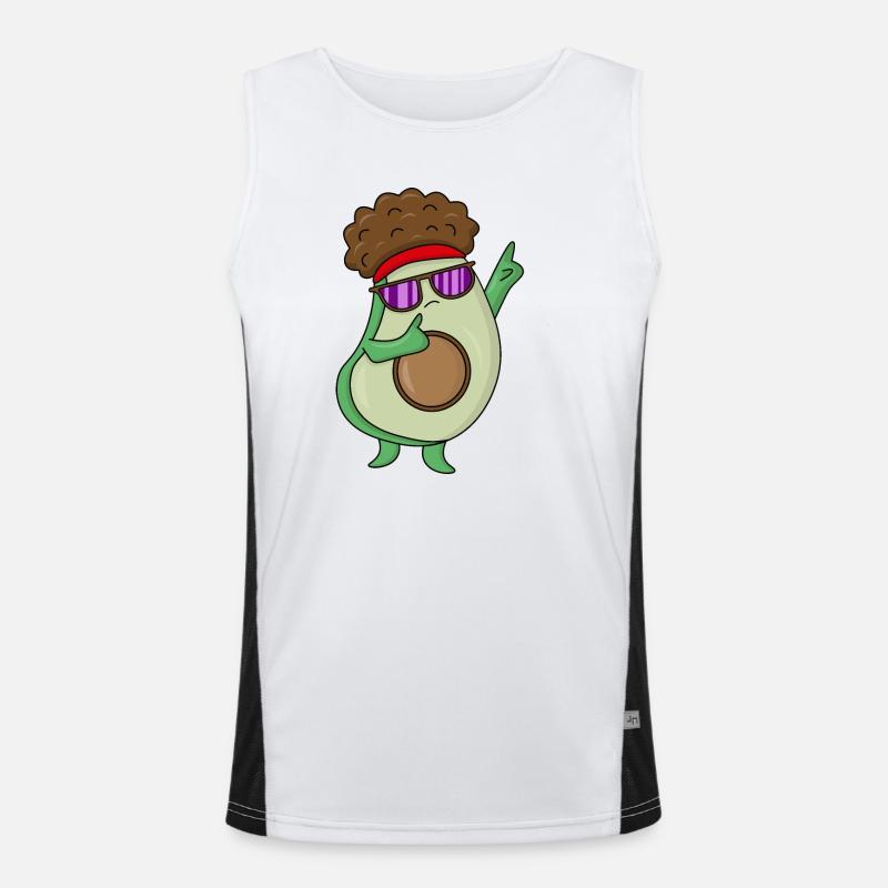 Cool Avacado Dance Men's Functional Contrast Tank Top 