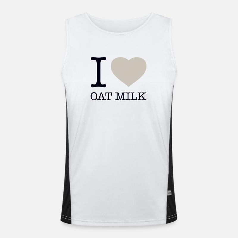 J’ADORE LE LAIT D’AVOINE Débardeur respirant contrasté Homme 