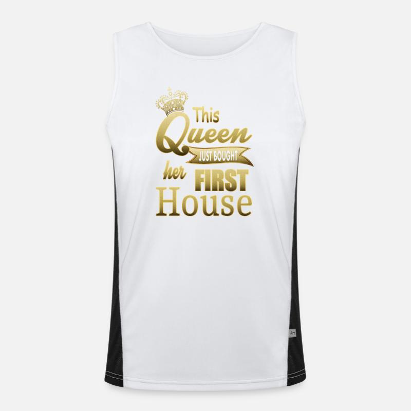 This queen has just bought her first house Men's Functional Contrast Tank Top 