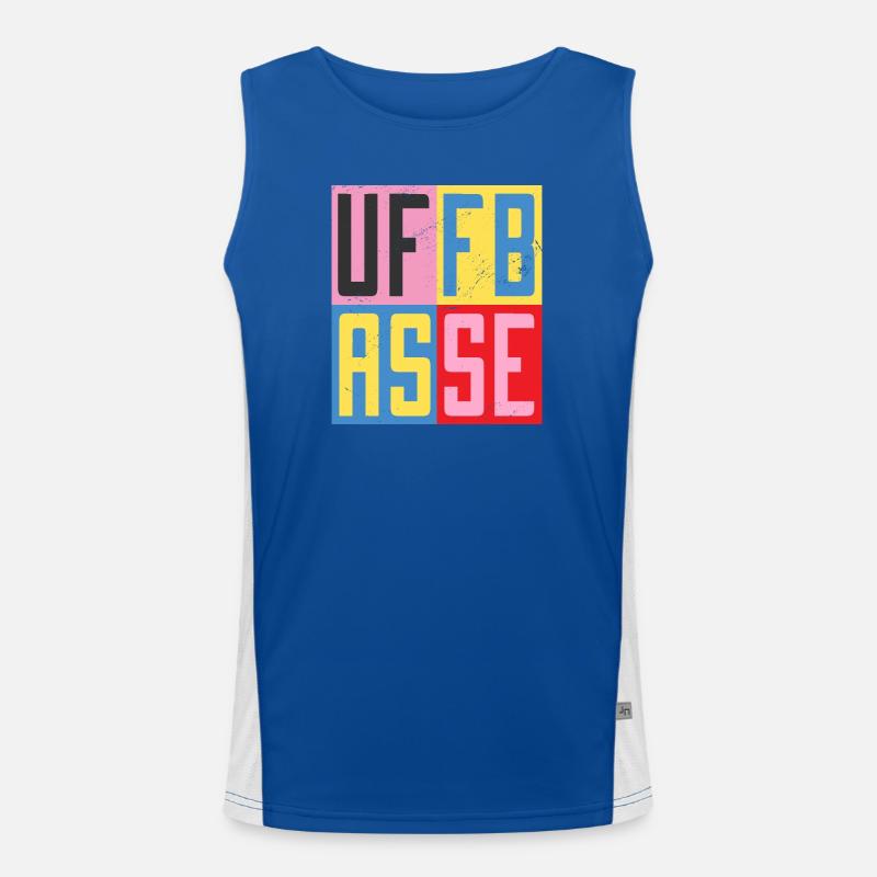 Uffbasse Design Funktionelles Kontrast-Tank Top für Männer 