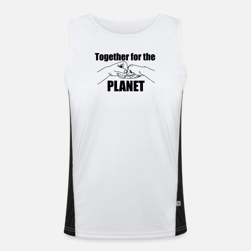 Ensemble pour notre terre Débardeur respirant contrasté Homme 
