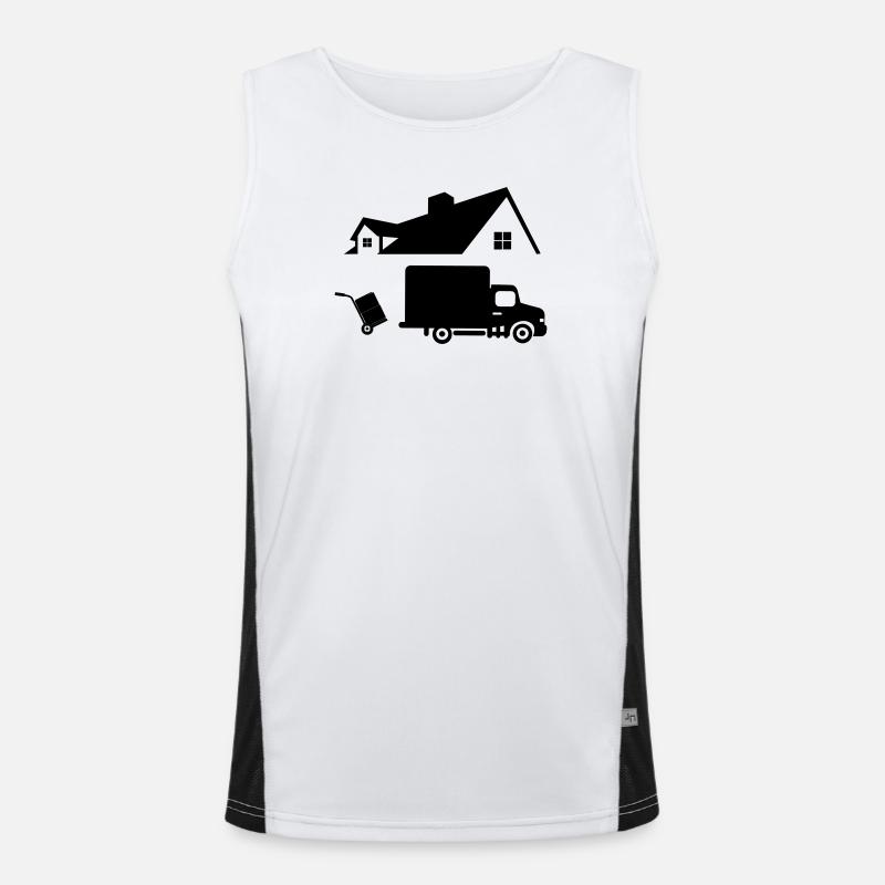Movers logo Men's Functional Contrast Tank Top 