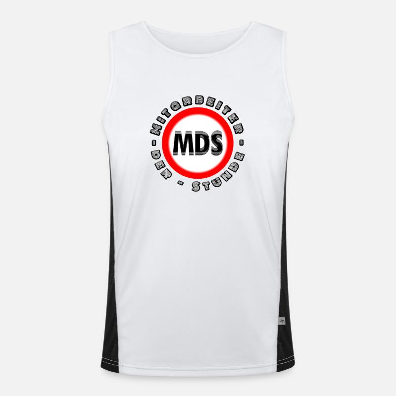 Mitarbeiter der Stunde Mitarbeiter des Monats MDS Funktionelles Kontrast-Tank Top für Männer 